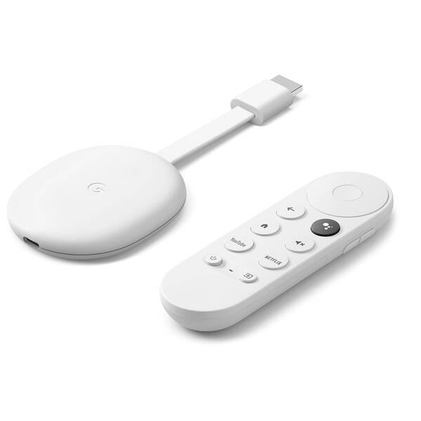 Multimediální centrum Google Chromecast Google 4 TV 4K bílá barva
