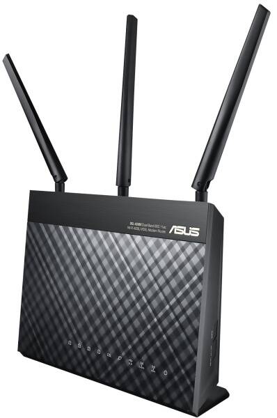 Router Asus DSL-AC68U - AC1900 dvoupásmový ADSL/VDSL Wi-Fi Modem router 
