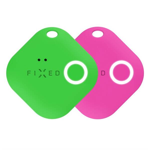 Klíčenka FIXED Smile s motion senzorem, DUO PACK zelená barva
