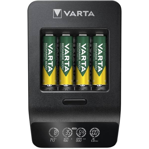 Nabíječka Varta LCD Smart Charger+ 4x AA 2100mAh 
