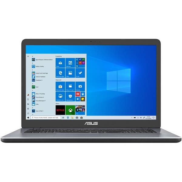 Notebook Asus M705BA-BX005T - ZÁNOVNÍ - 12 měsíců záruka šedá barva
