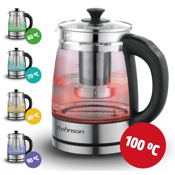 Rychlovarná konvice Rohnson R-7610 sklo
