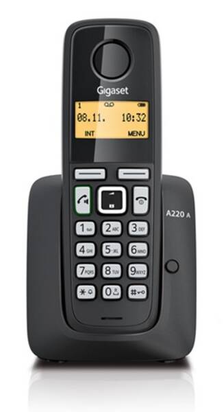 Domácí telefon Gigaset A220A černá barva

