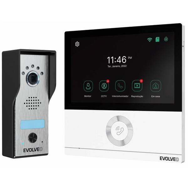 Dveřní videotelefon Evolveo DoorPhone AHD7 bílá barva
