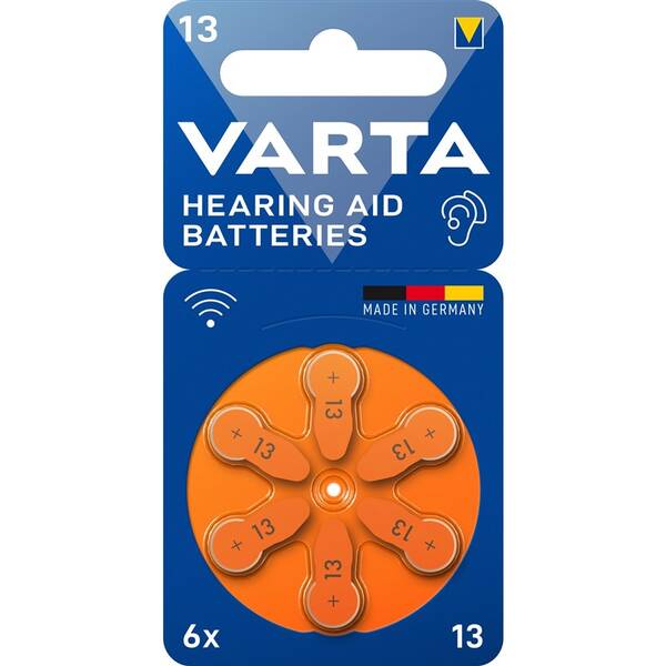 Baterie do naslouchadel Varta Hearing Aid Battery 13, blistr 6ks 
