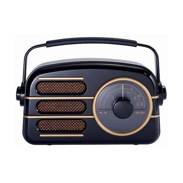 Radiopřijímač Bigben TR101 Retro černá barva
