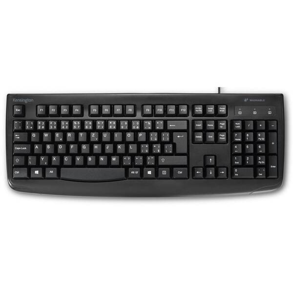 Klávesnice KENSINGTON Pro Fit, omyvatelná, CZ layout černá barva
