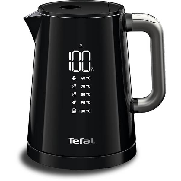 Rychlovarná konvice Tefal Digital Smart & Light KO854830 černá barva
