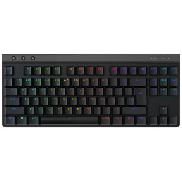 Klávesnice Logitech G515 TKL Lightspeed, US INT'L layout černá barva
