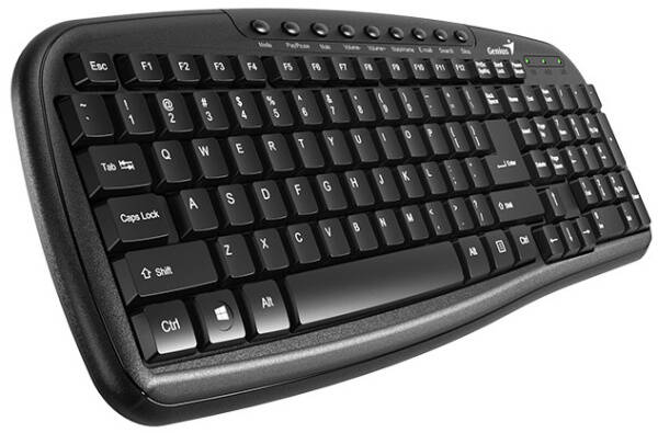 Klávesnice Genius KB-M225C, CZ+SK černá barva
