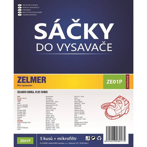 Sáčky do vysavače Koma ZE01P 
