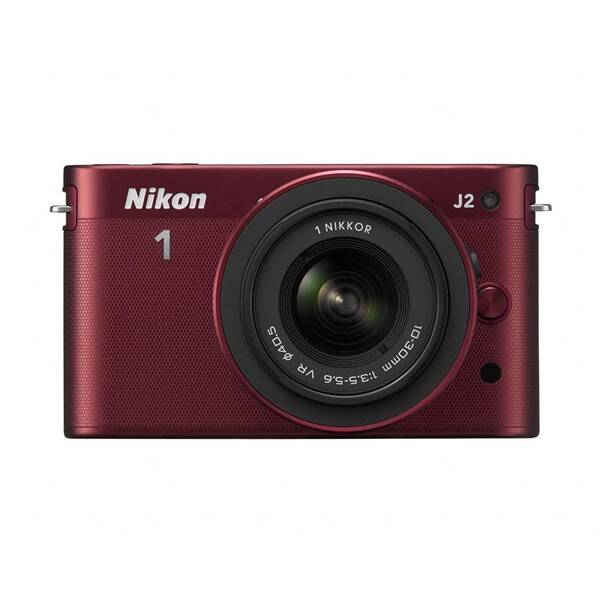 Digitální fotoaparát Nikon 1 J2 + 10-30 VR červená barva
