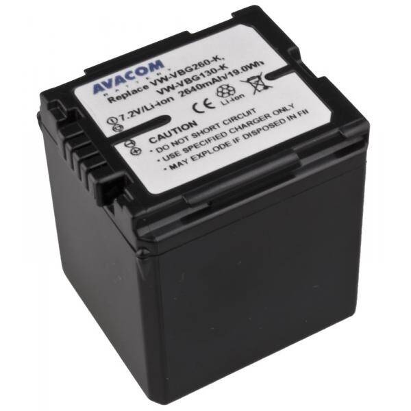 Akumulátor Avacom Panasonic VW-VBG260 Li-ion 7.2 V 2640mAh 19Wh černá barva
