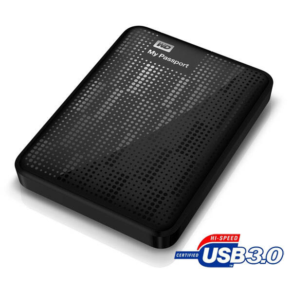 Externí pevný disk 2,5" Western Digital 1TB USB 3.0 černá barva
