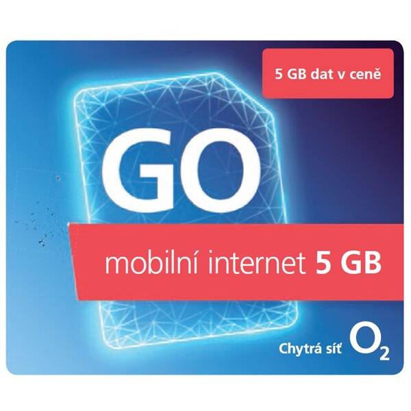SIM karta O2 GO mobilní internet 
