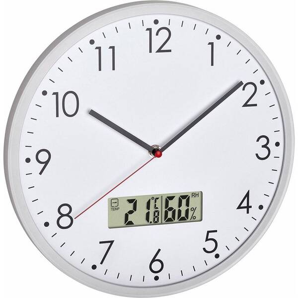 Nástěnné hodiny TFA 60.3048.02 bílá barva
