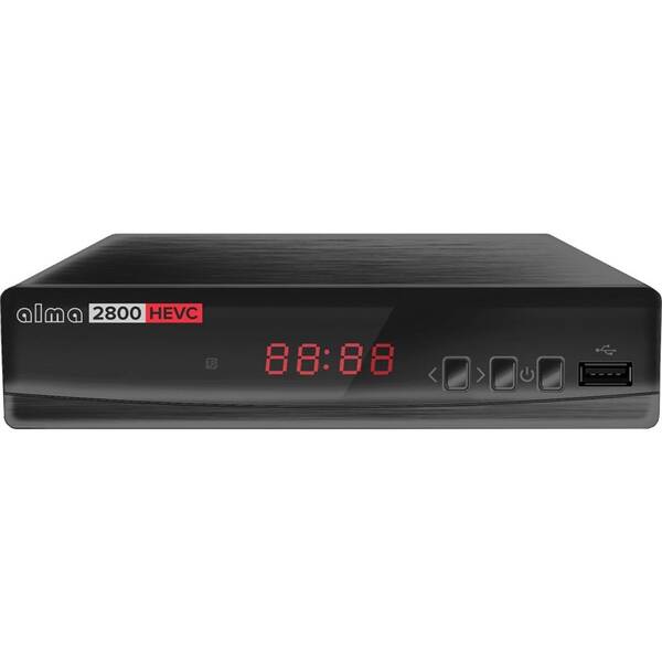 Set-top box ALMA 2800 s DVB-T2 s HEVC (H.265) černá barva
