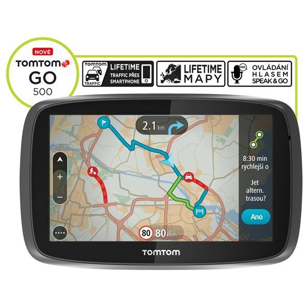 Navigační systém GPS Tomtom GO 500 Europe LIFETIME mapy 

