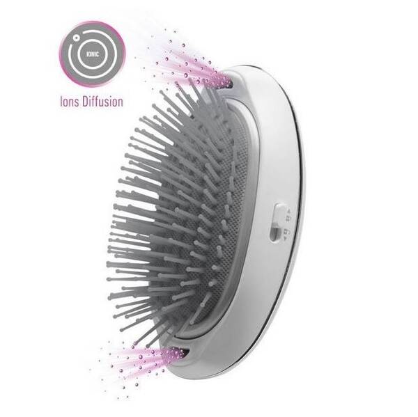 Ionizační kartáč Lanaform Silky Hair Brush šedá barva
