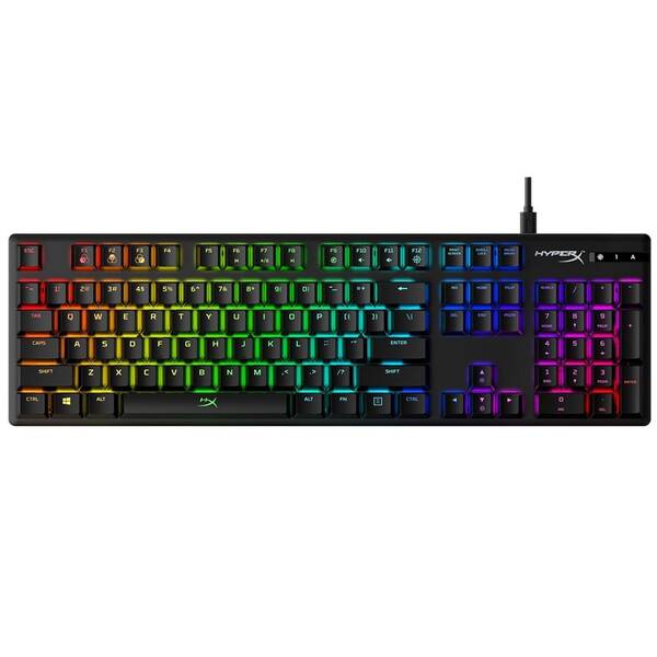 Klávesnice HyperX Alloy Origins Aqua Switch, US černá barva
