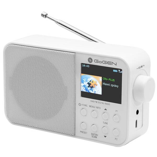 Radiopřijímač s DAB+ GoGEN DAB 500 BT C bílý