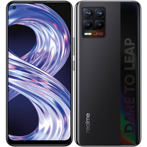 Mobilní telefon realme 8 4/64 GB - Cyber Black 
