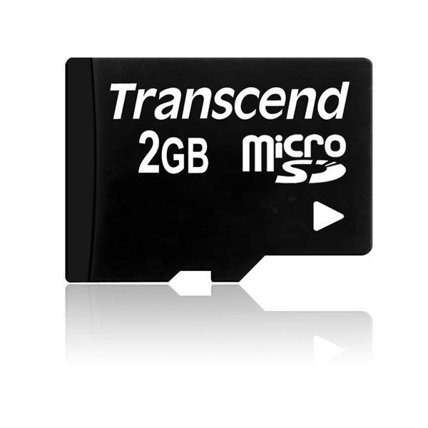 Paměťová karta Transcend 2GB černá barva
