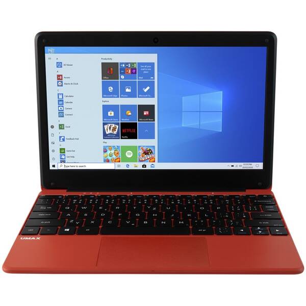 Notebook Umax 12Wr červená barva
