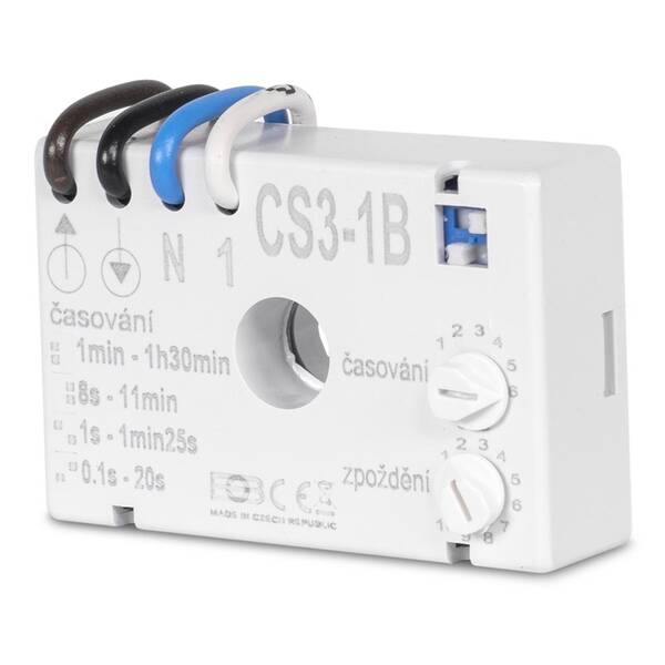 Spínač časový Elektrobock CS3-1B pod vypínač 
