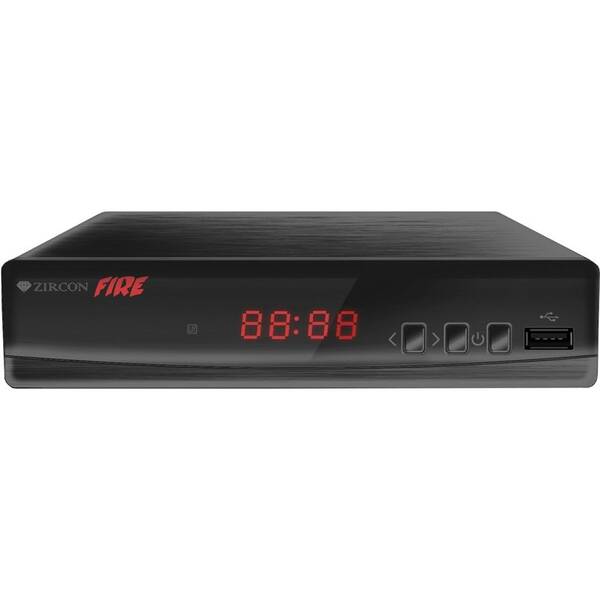 Set-top box Zircon FIRE s DVB-T2 s HEVC (H.265) černá barva
