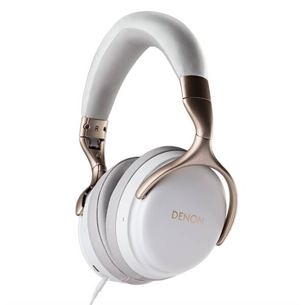 Sluchátka Denon AH-GC25W bílá barva
