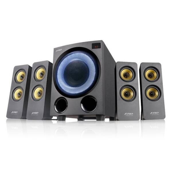 Reproduktory Fenda F&D F7700X, 4.1, 80W, RGB, BT5.0, FM rádio, USB, optický vstup, dálkové ovládání 

