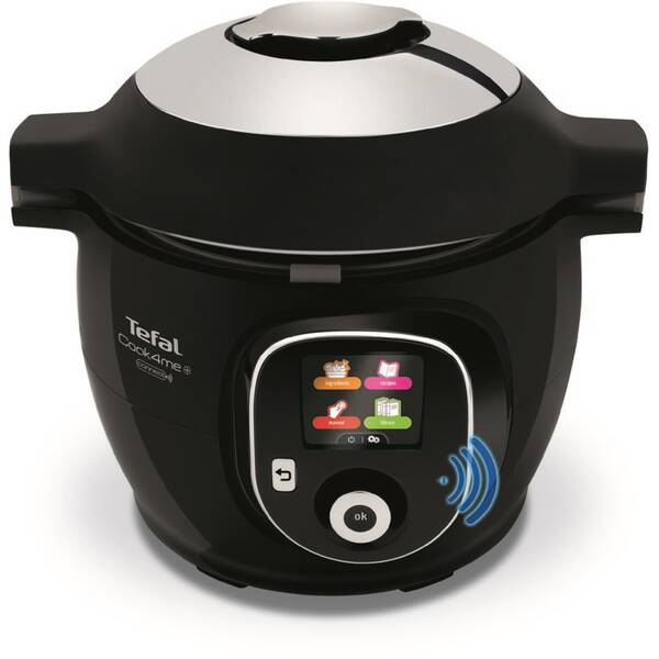 Multifunkční tlakový hrnec Tefal Cook4me+ Connect CY855830 černá barva

