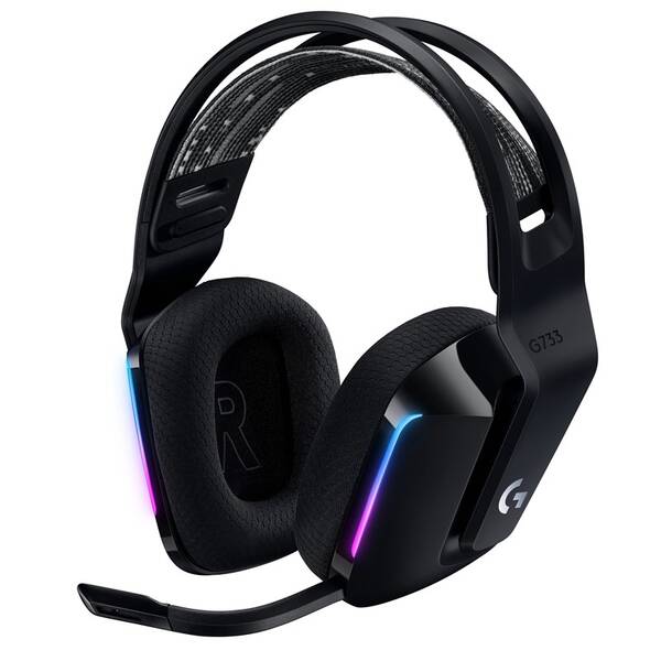 Headset Logitech G733 Lightspeed Wireless RGB černá barva
