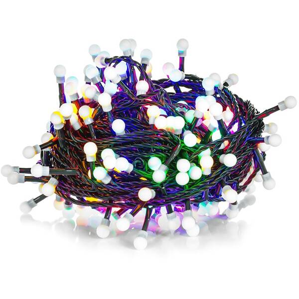 Vánoční osvětlení RETLUX RXL 266, řetěz kuličky, 8 funkcí, 100 LED, 10 m, multicolor 

