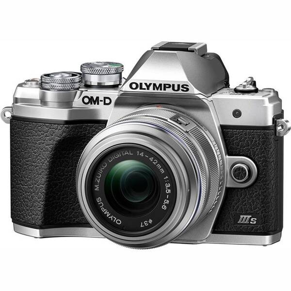 Digitální fotoaparát Olympus E-M10 III S 1442IIR Kit stříbrná barva
