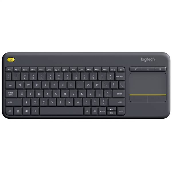Klávesnice Logitech K400 Plus, CZ/SK černá barva
