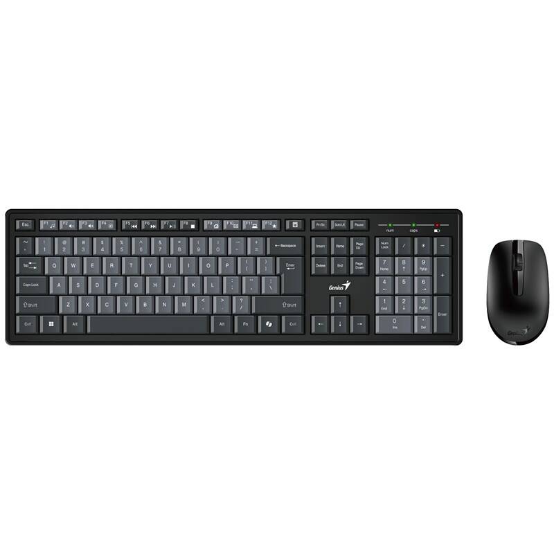 Product detail of Genius Smart KM-8200 Dual Color, bezdrátový set 2,4GHz, copilot, USB, CZ+SK layout (31340003430) černý/šedý