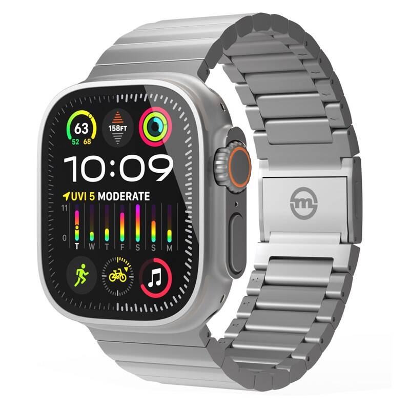 Product detail of Mobile Origin Titanium na Apple Watch 49mm/45mm/44mm/42mm (AWTB-TITAN-SLV) stříbrný