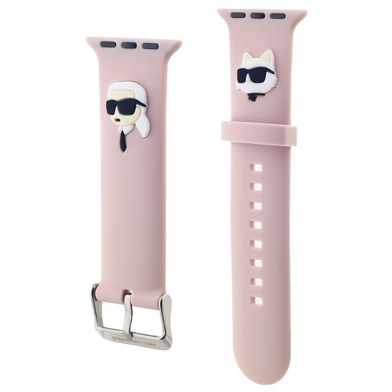 Product detail of Karl Lagerfeld Karl and Choupette Head NFT na Apple Watch 42/44/45/49mm (KLAWLSLKCNP) růžový