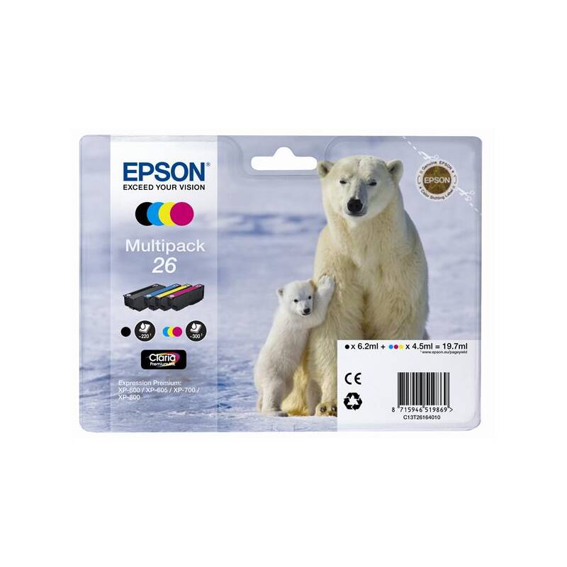 Product detail of Epson 26, 220/3x300 stran - CMYK (C13T26164010)