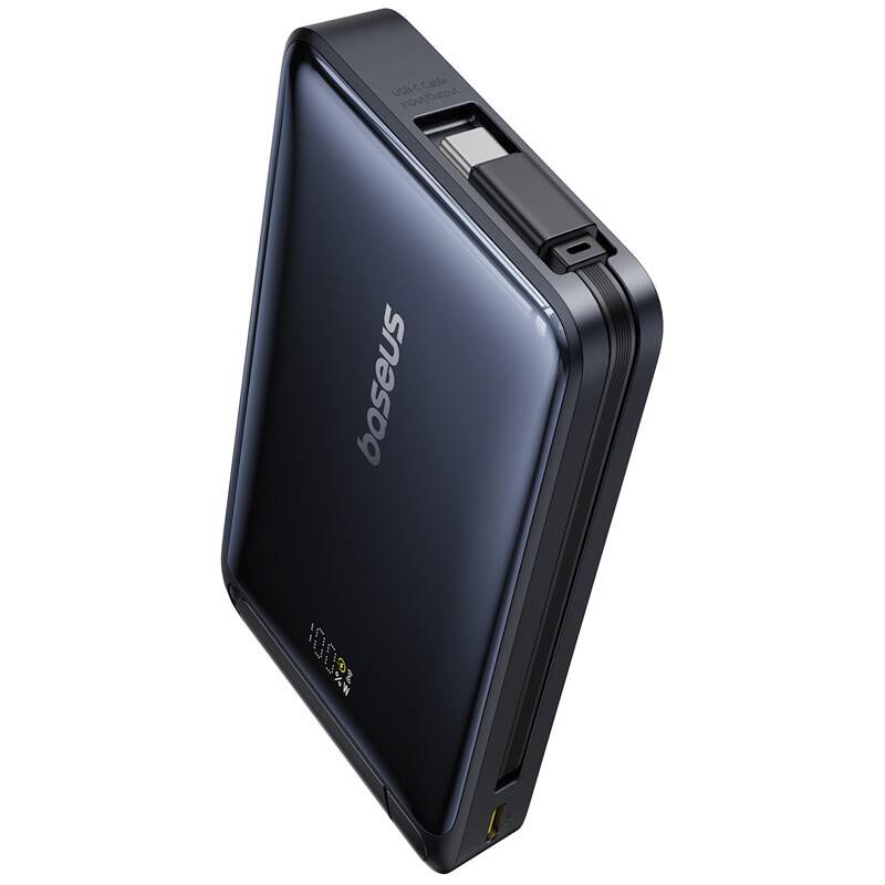 Baseus Nomos Qi2 10000mAh 45W s kabelem USB-C (P10078800123-00) černá - main (0)