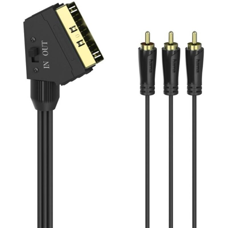 Product detail of Hama AV SCART-3cinch, IN/OUT, 1,5m (205156)