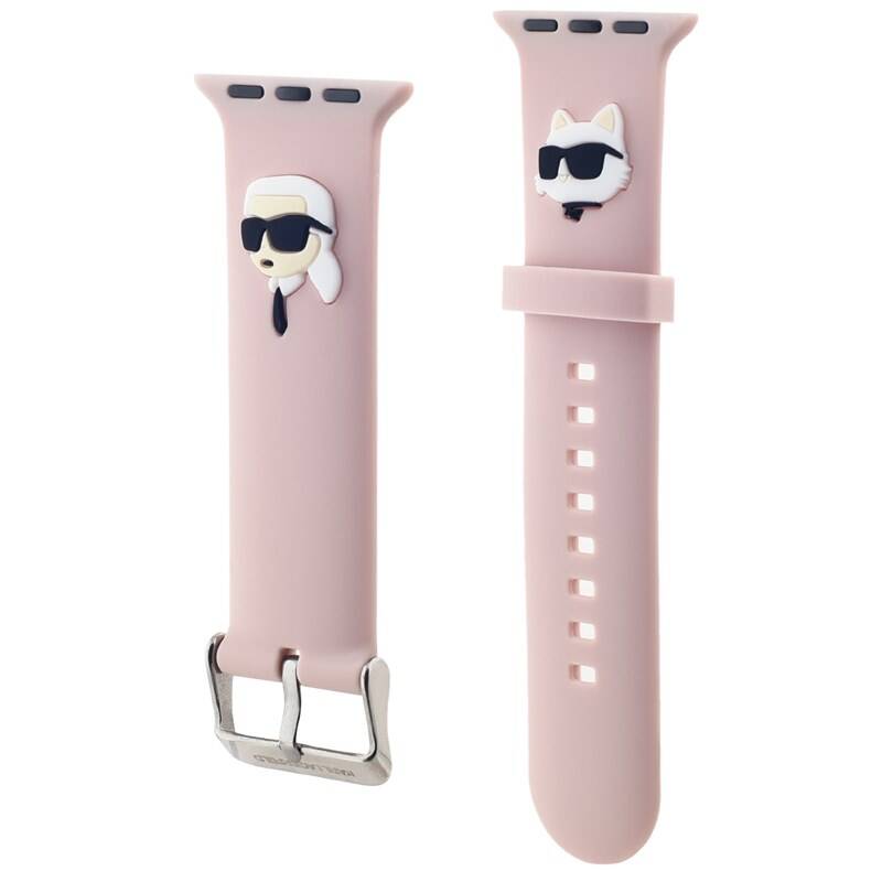Product detail of Karl Lagerfeld Karl and Choupette Head NFT na Apple Watch 38/40/41mm (KLAWMSLKCNP) růžový