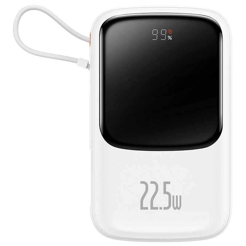 Product detail of Baseus Qpow Pro 10000mAh 22,5W s USB-C kabelem (PPQD060102) bílá