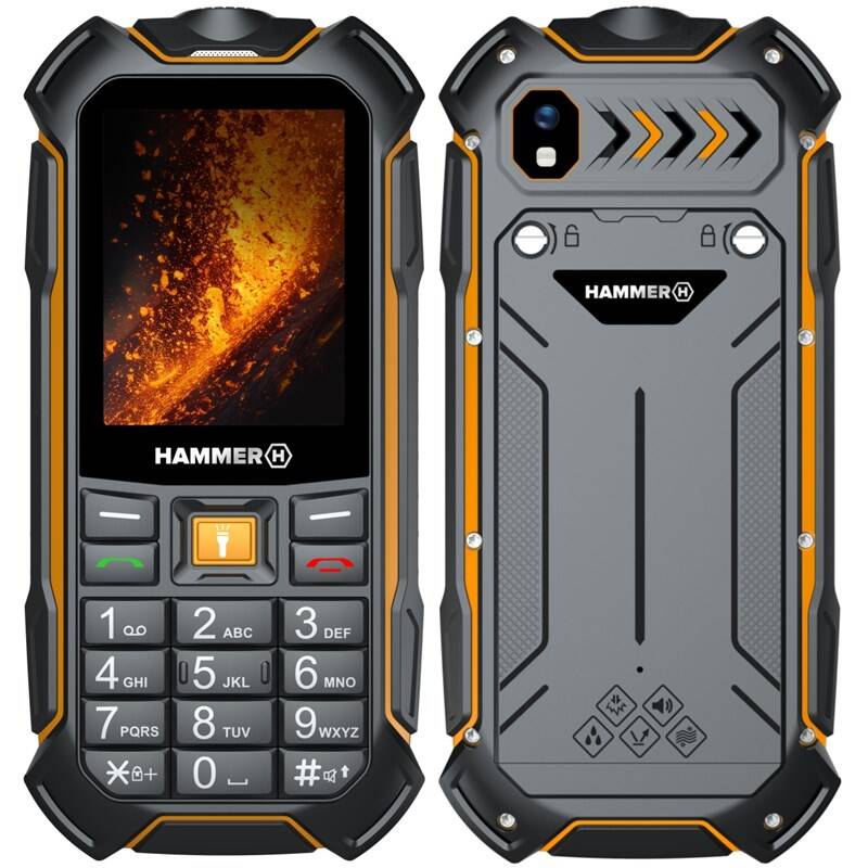 myPhone Hammer Boost 2 LTE (TELMYHBOOST2LOR) černý/oranžový - main (0)