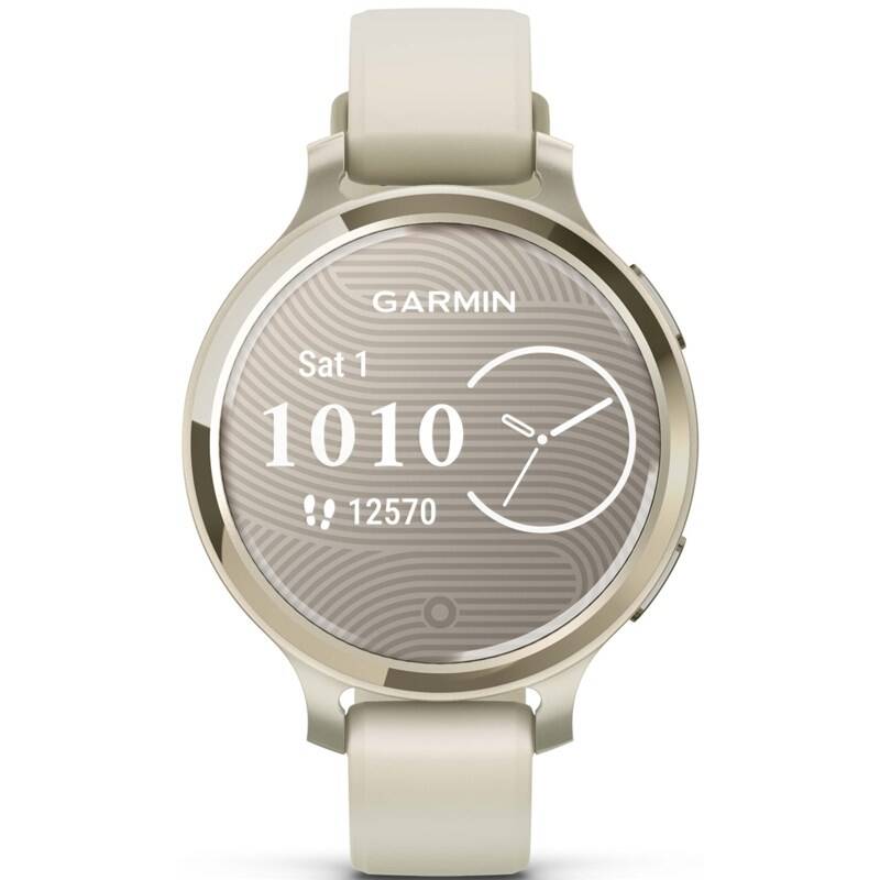 Product detail of Garmin Lily 2 Active - Lunar Gold / Bone Silicone Band (010-02891-00)