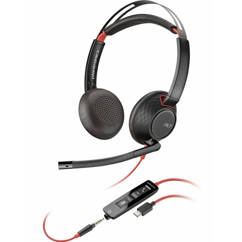 Product detail of HP Poly Blackwire 5220 USB C + 3,5 mm jack + USB-C/A adaptér (93S88AA) černý
