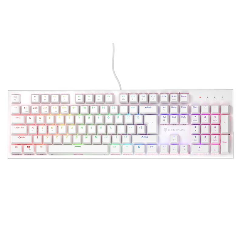 Product detail of Genesis THOR 303, RGB, Outemu Peach Silent, US layout (NKG-1879) bílá