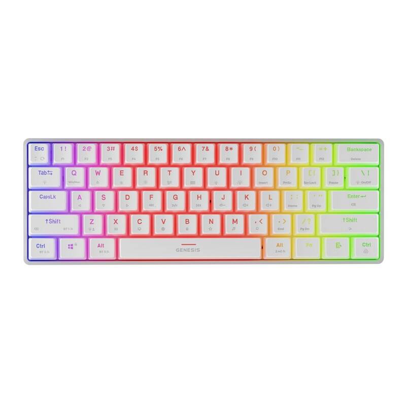 Product detail of Genesis THOR 660 G2, RGB, Bluetooth, Gateron Brown, US layout (NKG-2197) bílá
